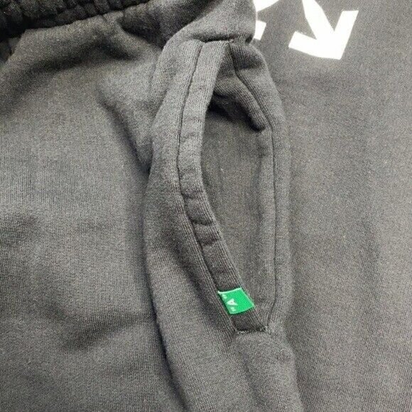 Off-White c/o Virgil Abloh Disrupted Logo Slim Black Sweatpants Size Large - Picture 9 of 12
